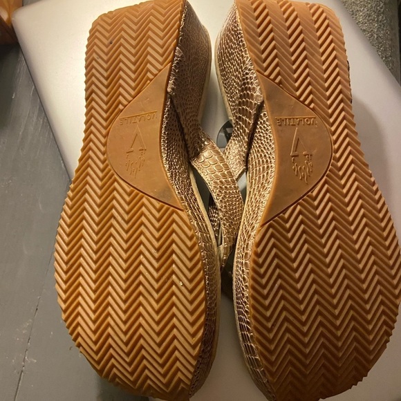 Volatile snakeskin high end thong wedges comfortable size 10 women’s - Picture 7 of 11